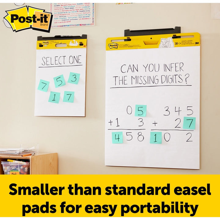 Image of 3M Easel Pad,Super Sticky,20 Shts,15"x18", 2/PK,WE