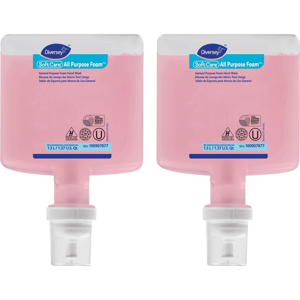 Image of Diversey Hand/Body Wash, f/IntelliCare, RTU, 1.3L, 6/CT, Pink