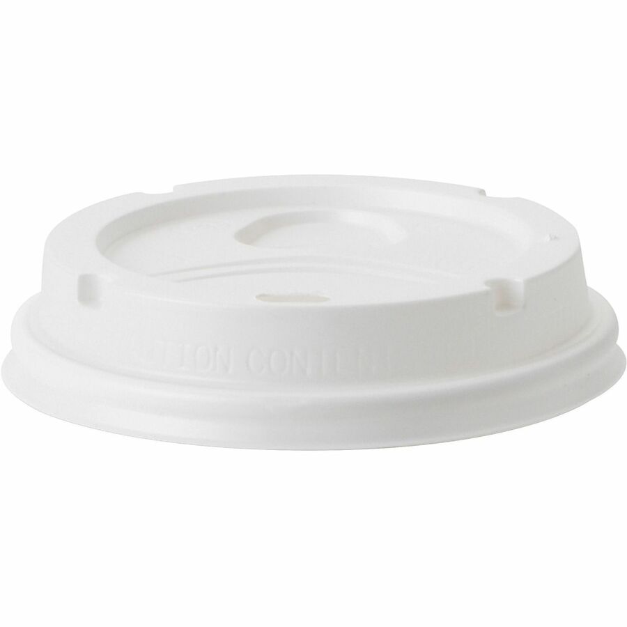 Image of Dixie 5342COMBO6 PerfecTouch 12 oz Hot Coffee Cup and Lid Sets by GP Pro, 12 fl oz, White, Paper, Hot Drink, Coffee, Beverage, 50 / Pack