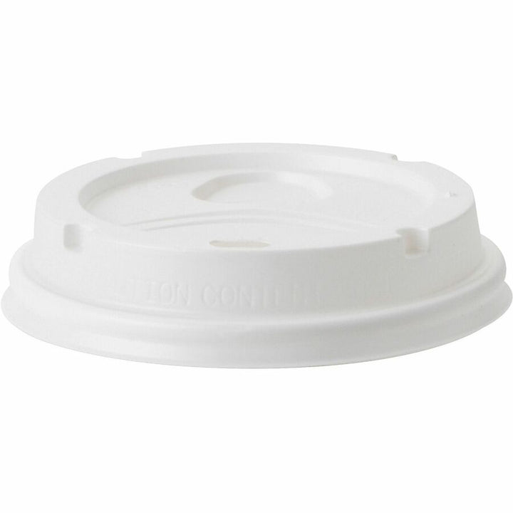 Image of Dixie 5342COMBO6 PerfecTouch 12 oz Hot Coffee Cup and Lid Sets by GP Pro, 12 fl oz, White, Paper, Hot Drink, Coffee, Beverage, 50 / Pack
