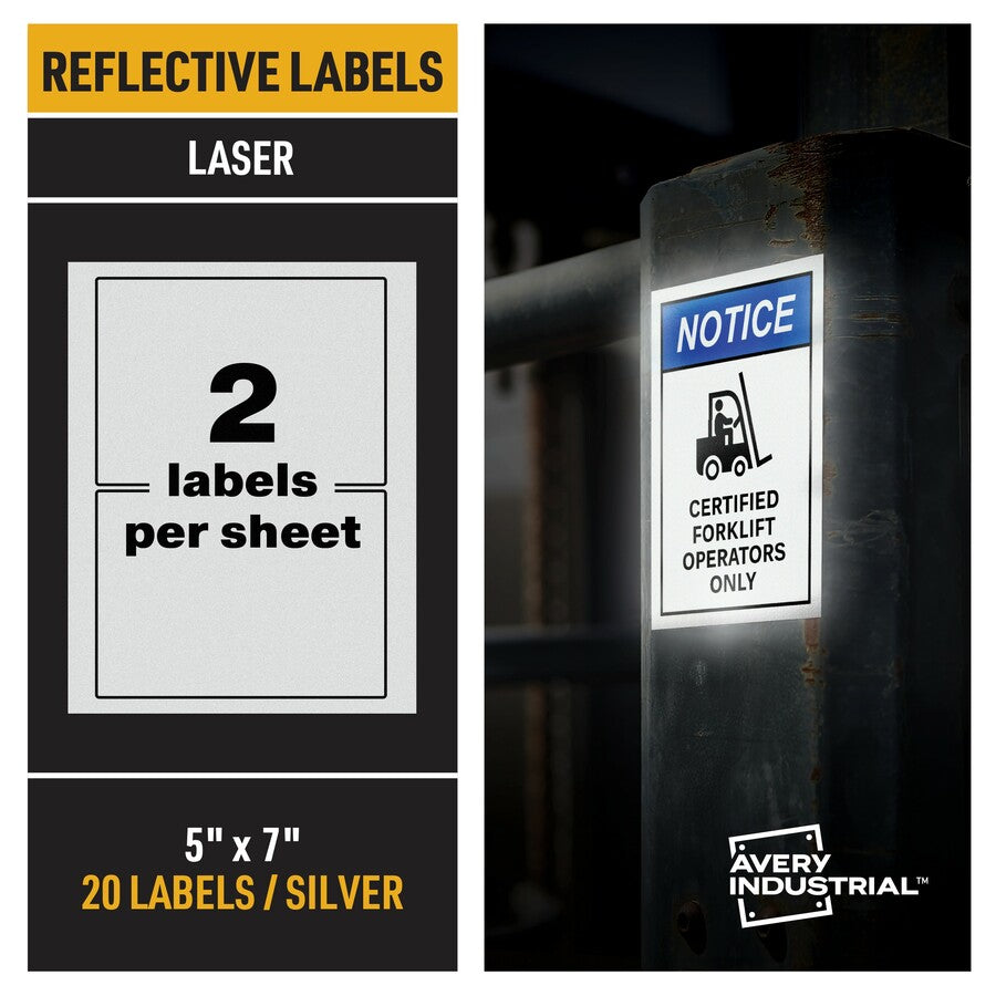 Image of Avery® 61583 Reflective Sign Labels