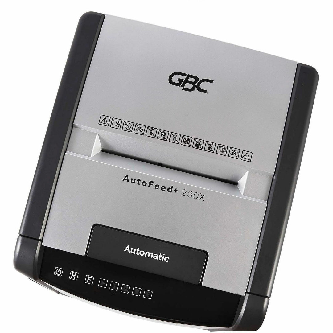 Image of GBC® Shredder,Auto,Super Cross-Cut/P4,230 Shts,9 Gal,Black