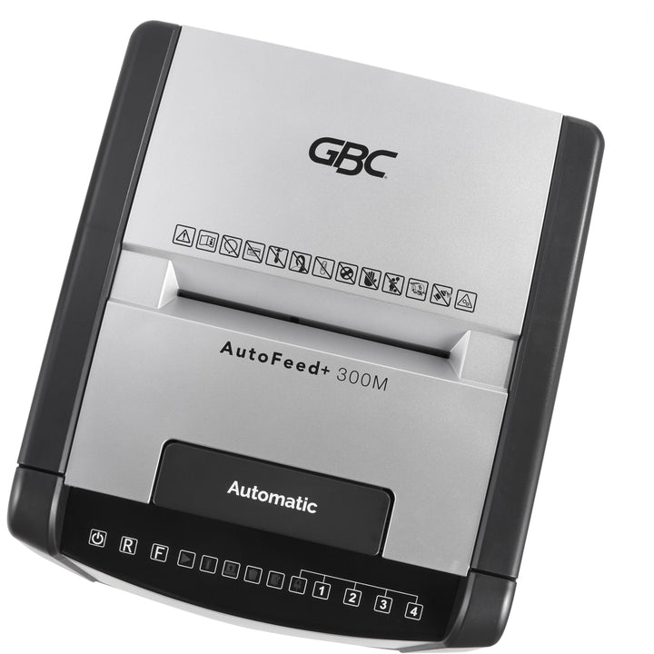 Image of GBC® Autofeed+ 300M Micro-Cut Office Shredder, 300 Auto/8 Manual Sheet Capacity