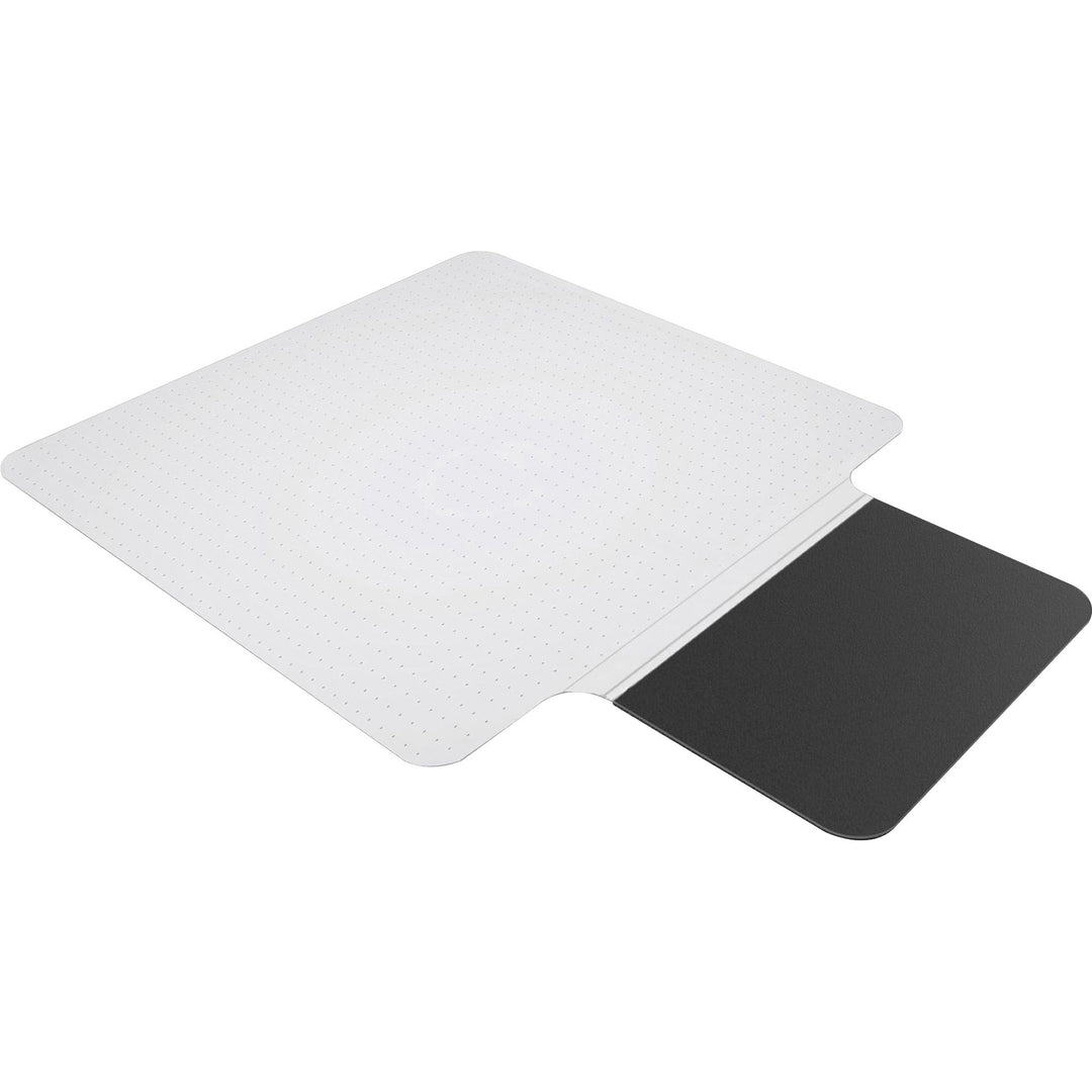 Image of ES Robbins® Sit Or Stand Mat For Carpet Or Hard Floors, 36 X 53 With Lip, Clear/black
