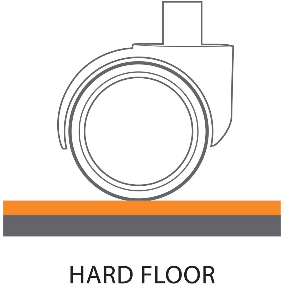 Image of ES Robbins® Sit Or Stand Mat For Carpet Or Hard Floors, 36 X 53 With Lip, Clear/black