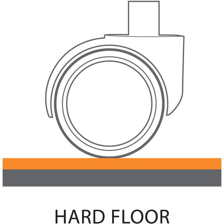 Image of ES Robbins® Sit Or Stand Mat For Carpet Or Hard Floors, 36 X 53 With Lip, Clear/black