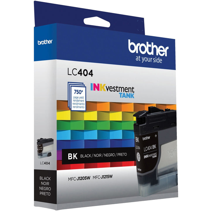 Image of Brother INKvestment LC404BK LC404 Inkjet Cartridge, 750 Pages, 1 Each