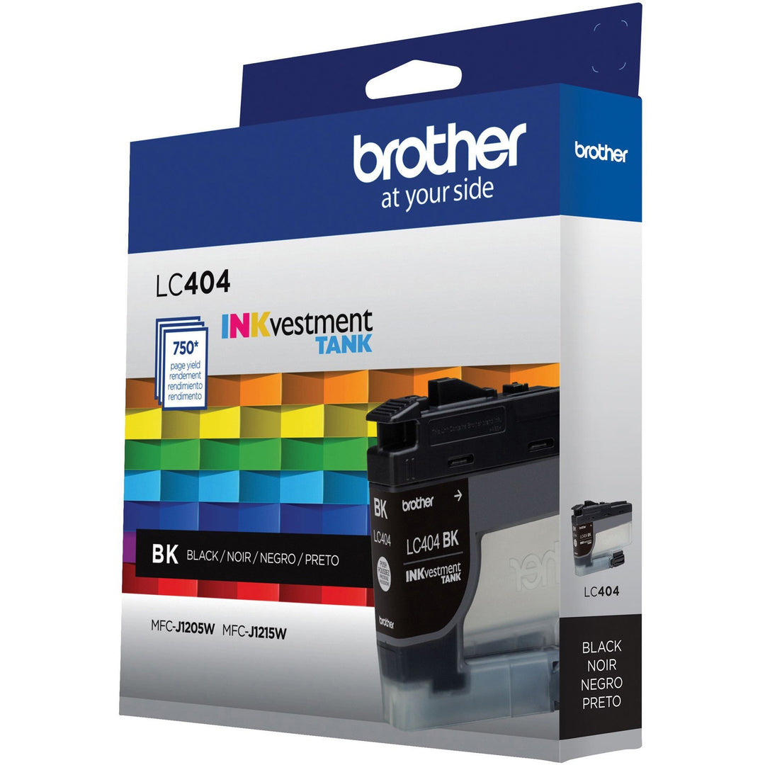 Image of Brother INKvestment LC404BK LC404 Inkjet Cartridge, 750 Pages, 1 Each