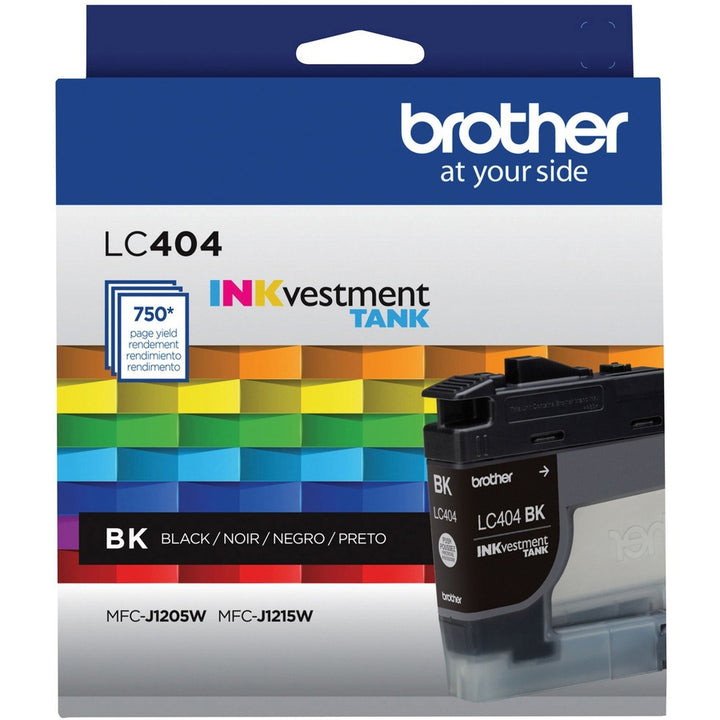 Image of Brother INKvestment LC404BK LC404 Inkjet Cartridge, 750 Pages, 1 Each