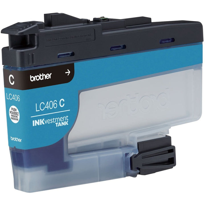 Image of Brother LC406C INKvestment Tank Ink Cartridge, 1500 Pages, 1 Each