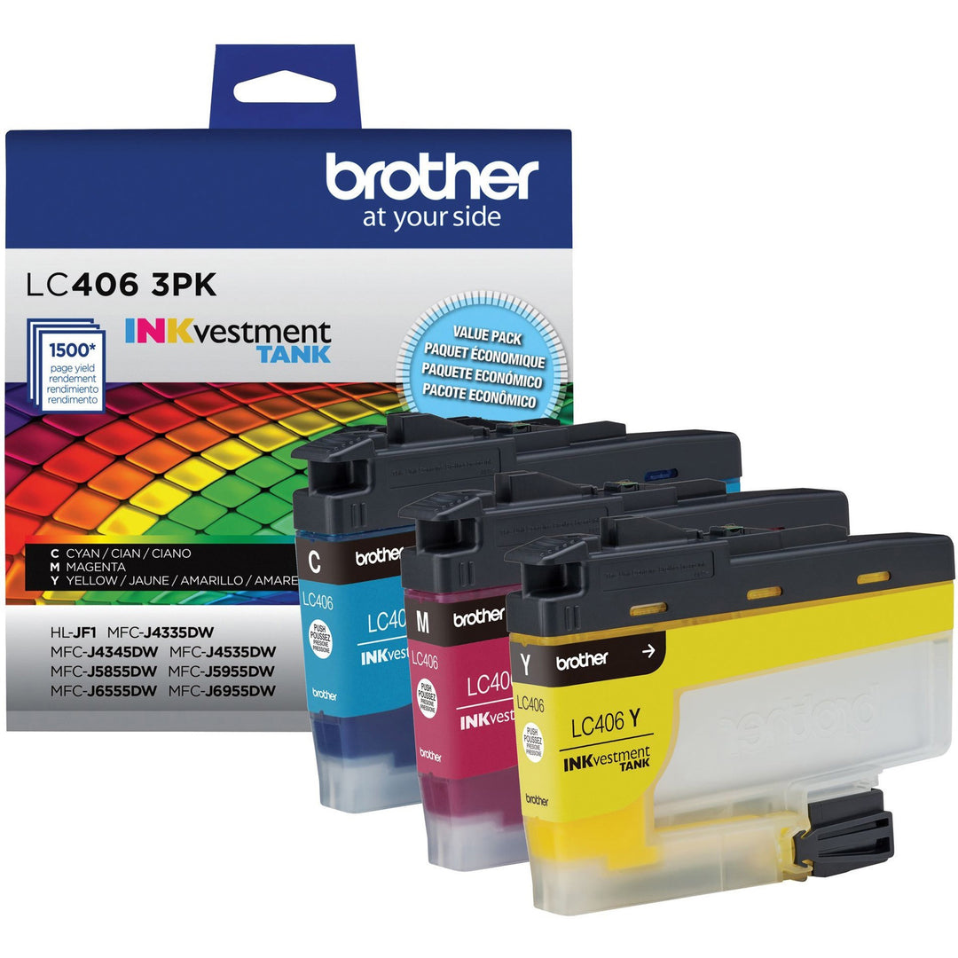 Image of Brother LC4063PK INKvestment Tank Ink Cartridges, 1500 Pages (Per Cartridge), 1 Each