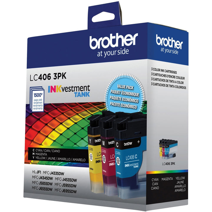 Image of Brother LC4063PK INKvestment Tank Ink Cartridges, 1500 Pages (Per Cartridge), 1 Each