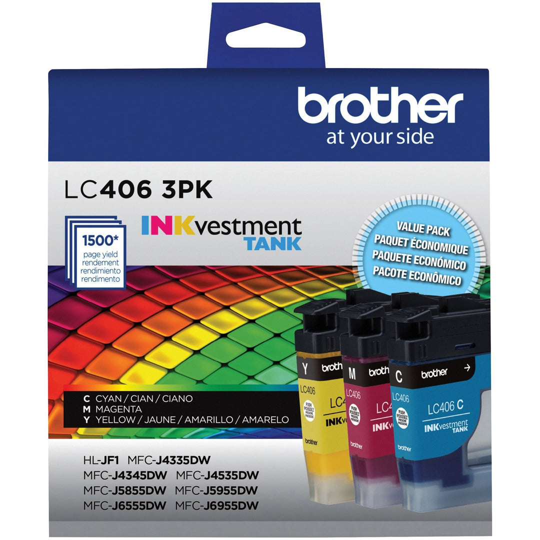 Image of Brother LC4063PK INKvestment Tank Ink Cartridges, 1500 Pages (Per Cartridge), 1 Each