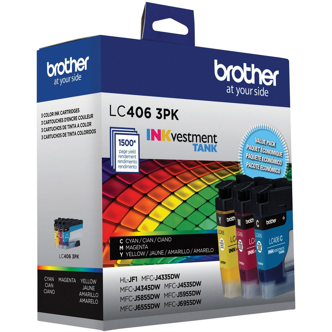Image of Brother LC4063PK INKvestment Tank Ink Cartridges, 1500 Pages (Per Cartridge), 1 Each