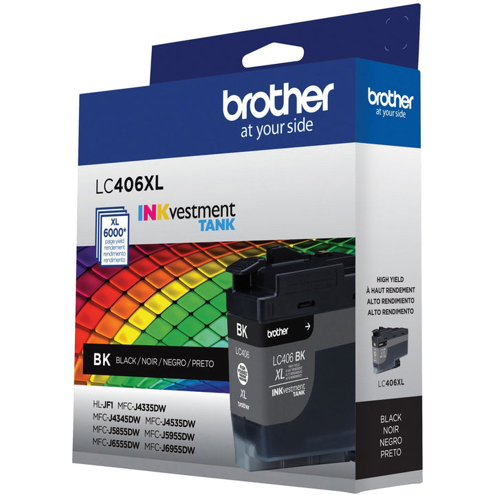 Image of Brother LC406XLBK INKvestment Tank Ink Cartridge, 6000 Pages, 1 Each