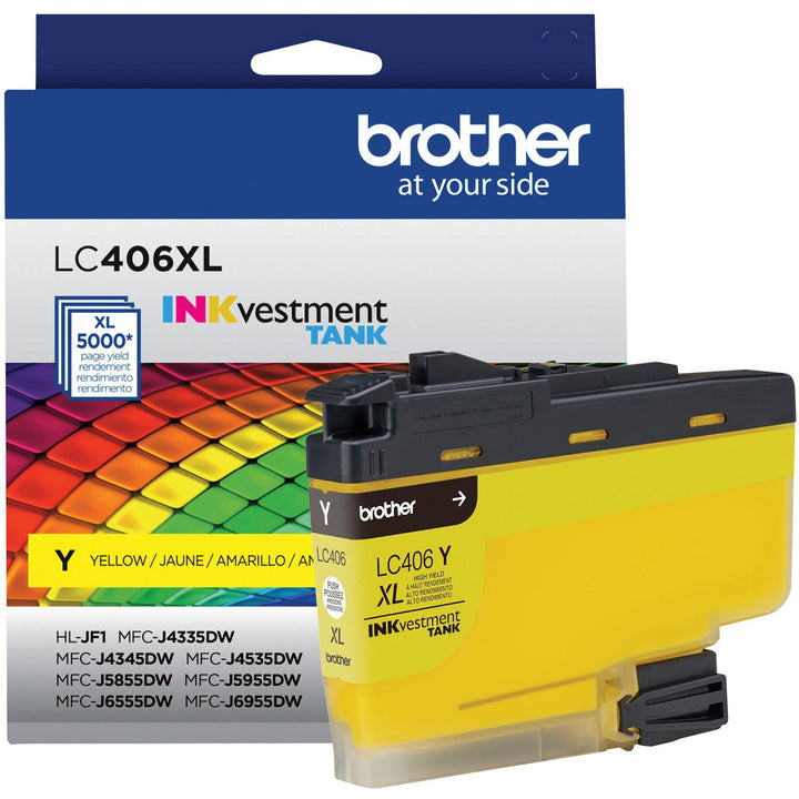 Image of Brother LC406XLY INKvestment Tank Ink Cartridge, 5000 Pages, 1 Each