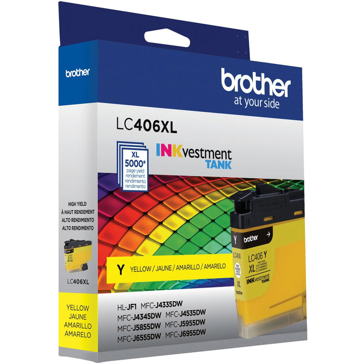 Image of Brother LC406XLY INKvestment Tank Ink Cartridge, 5000 Pages, 1 Each