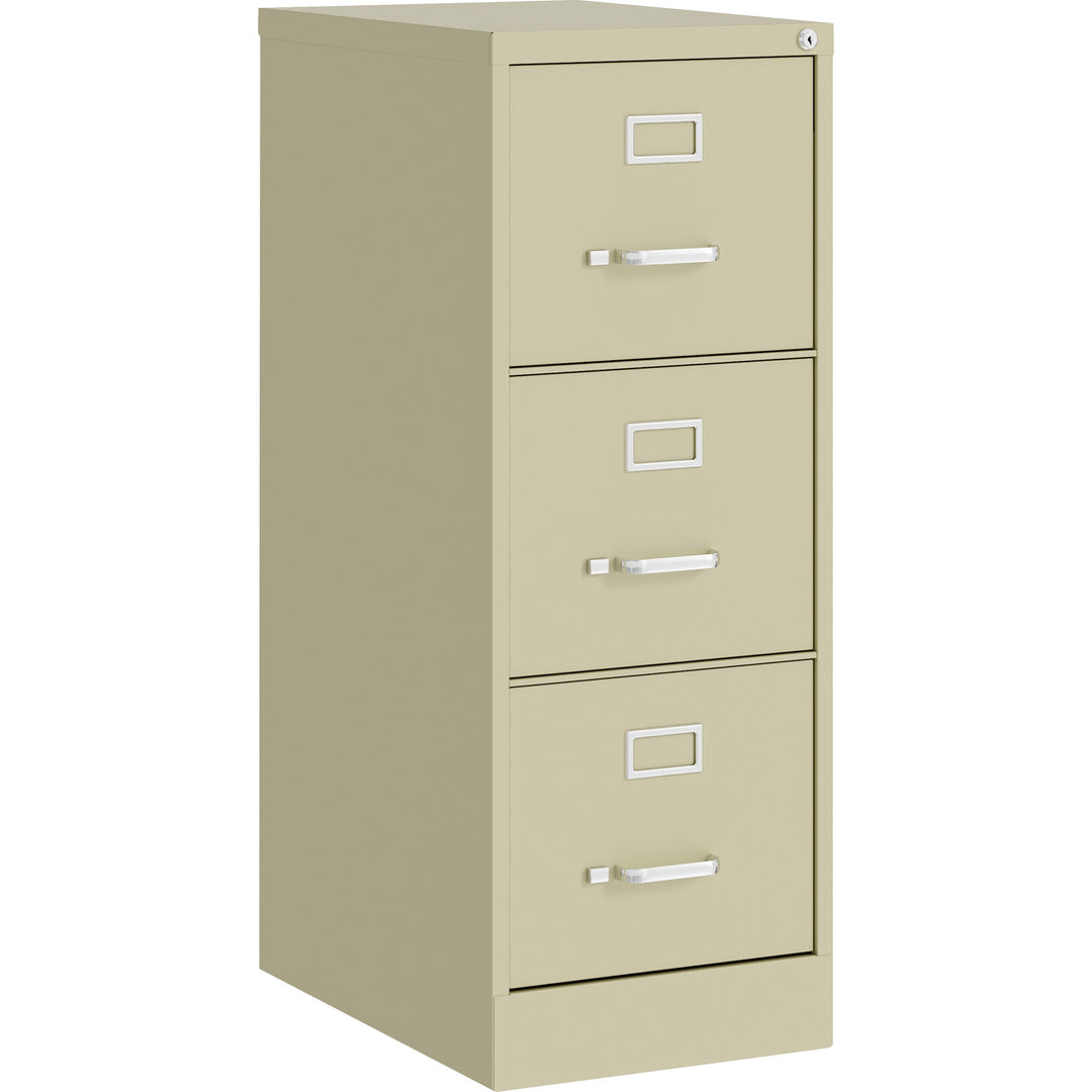 Image of Lorell Vertical File, 22" Deep, Comm, 3-Dwr, 15"x22"x40.2", PY