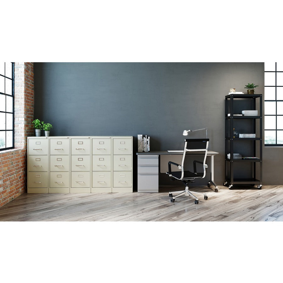 Image of Lorell Vertical File, 22" Deep, Comm, 3-Dwr, 15"x22"x40.2", PY