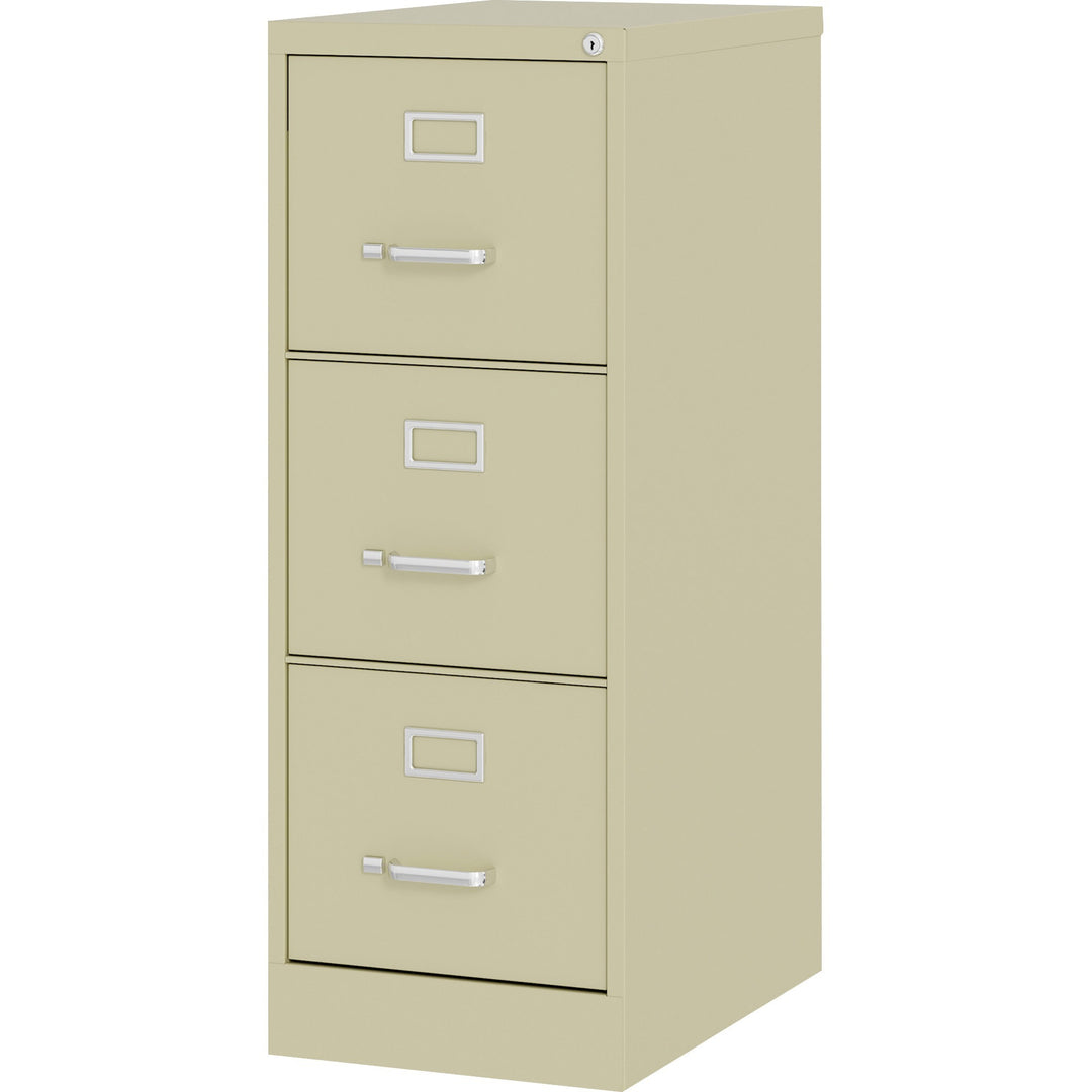 Image of Lorell Vertical File, 22" Deep, Comm, 3-Dwr, 15"x22"x40.2", PY