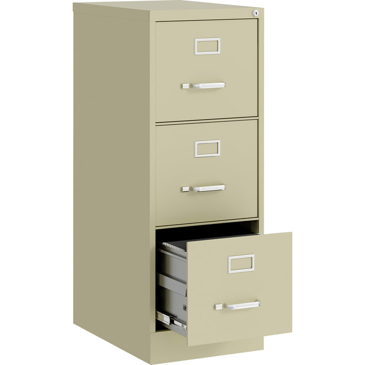 Image of Lorell Vertical File, 22" Deep, Comm, 3-Dwr, 15"x22"x40.2", PY