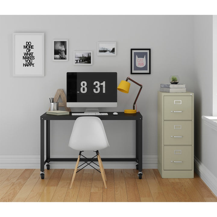 Image of Lorell Vertical File, 22" Deep, Comm, 3-Dwr, 15"x22"x40.2", PY
