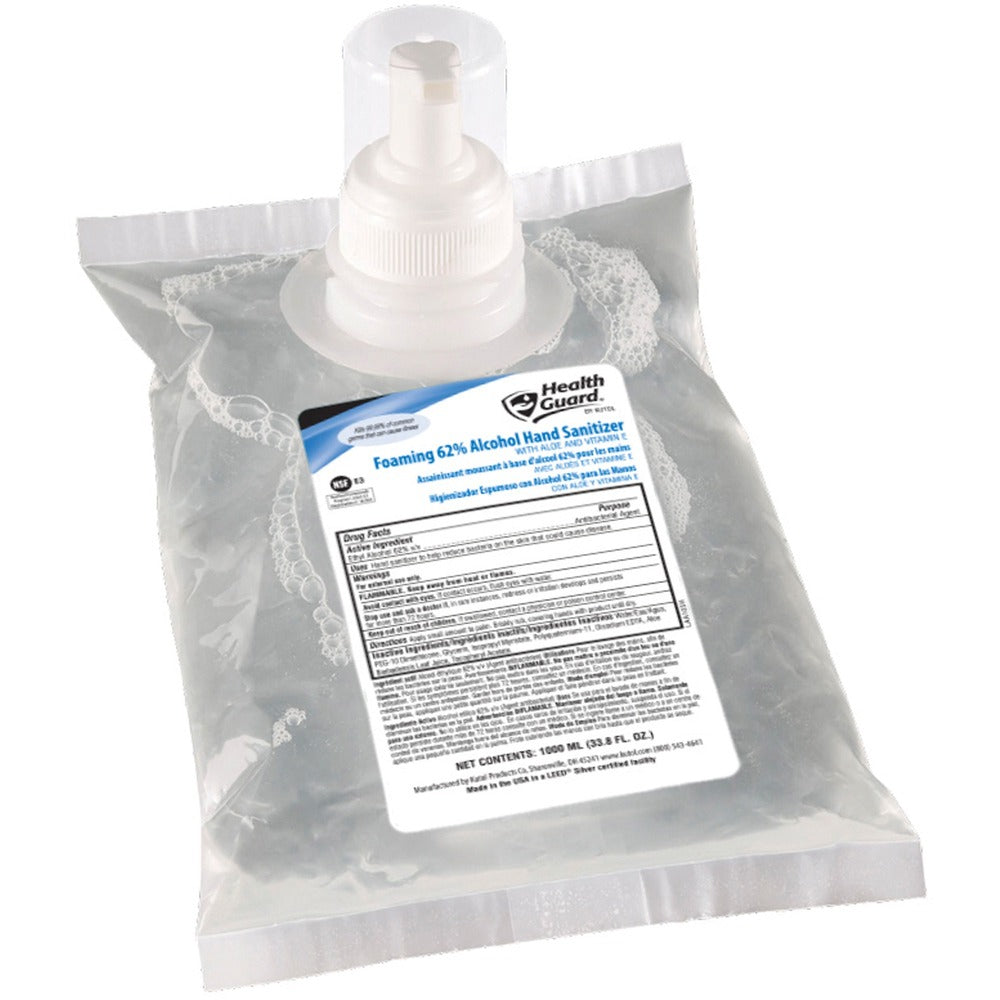 Image of Kutol Products Hand Sanitizer, 62 Alcohol, 1000 mL, 6/CT, Clear