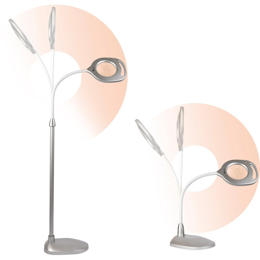 Image of OttLite® Lamp,Floor/Table,LED,240 Lumens,w/Mag,39-1/2"-54-3/4"H,SR