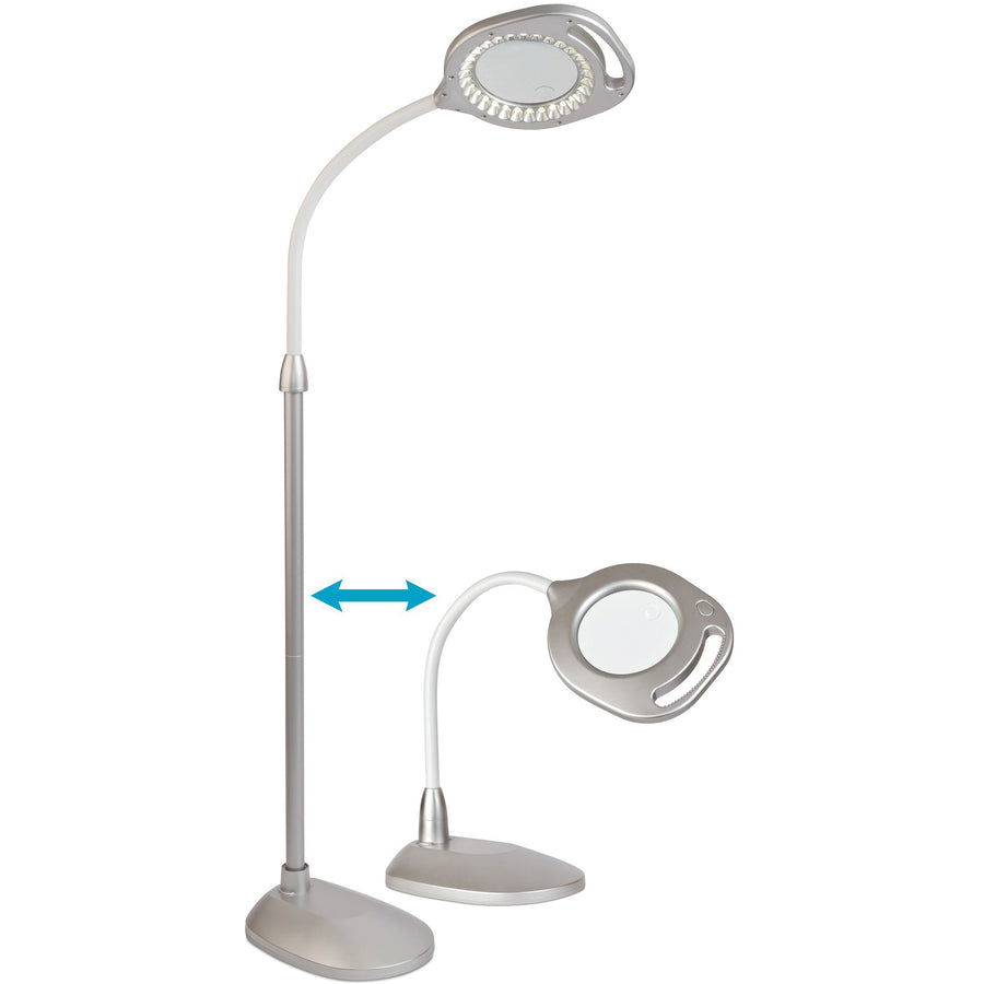 Image of OttLite® Lamp,Floor/Table,LED,240 Lumens,w/Mag,39-1/2"-54-3/4"H,SR