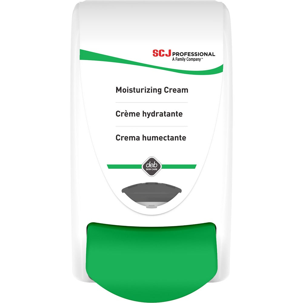 Image of S.C. Johnson Dispenser,Manual,f/Moisturizing Cream,1 L Cap,White/Green