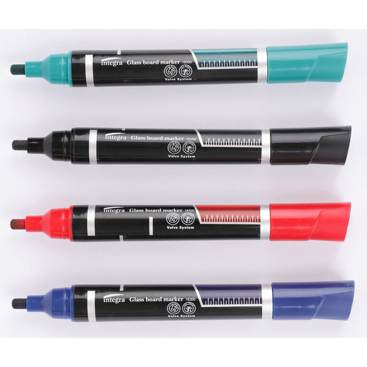 Image of Integra 18300 Dry-Erase Markers, Erasable, Assorted Ink, 4 / Pack