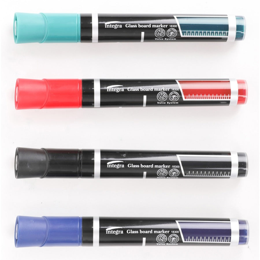 Image of Integra 18300 Dry-Erase Markers, Erasable, Assorted Ink, 4 / Pack