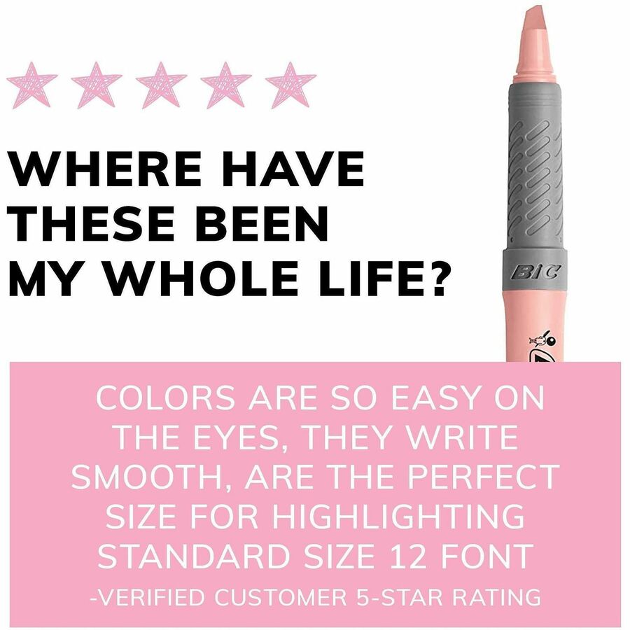 Image of BIC GBLD11AST Brite Liner Grip Highlighters, Assorted