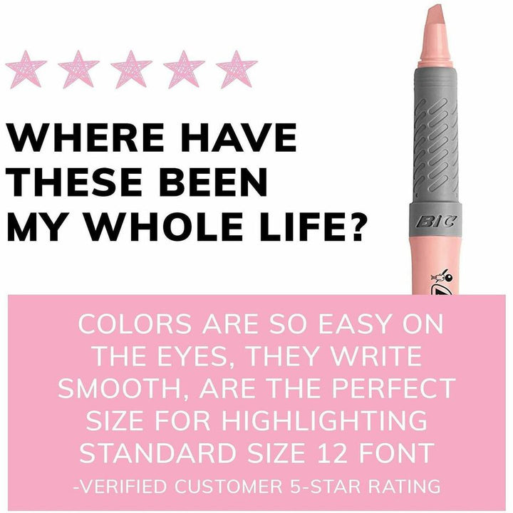 Image of BIC GBLD11AST Brite Liner Grip Highlighters, Assorted