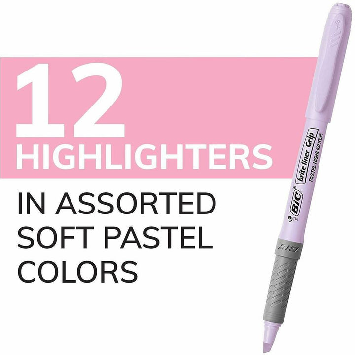 Image of BIC GBLD11AST Brite Liner Grip Highlighters, Assorted