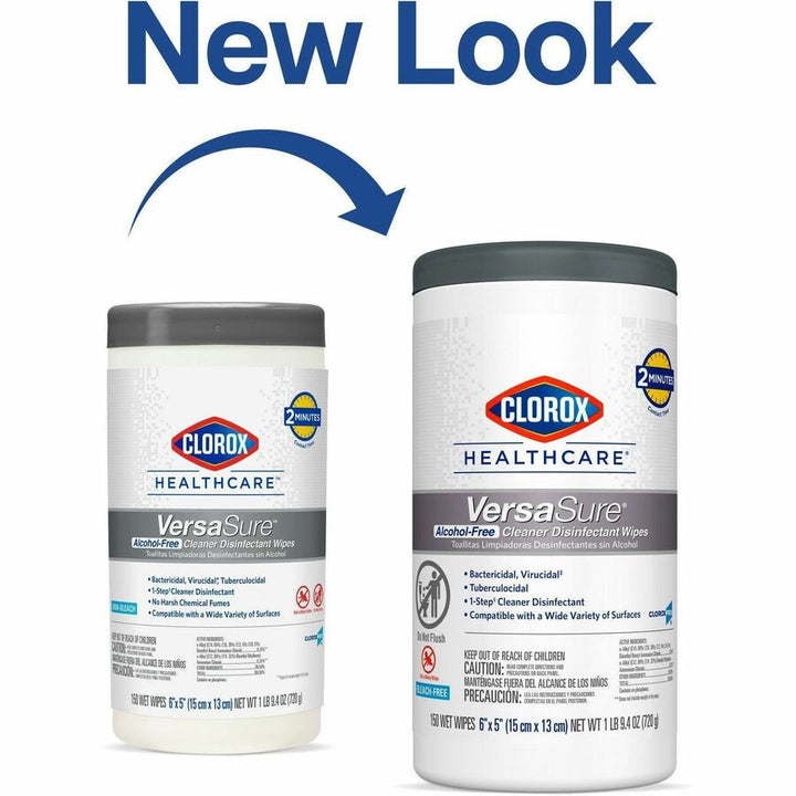 Image of Clorox® Disinfecting Wipes, 6-3/4"x8", 150/Canister, 6/CT, White