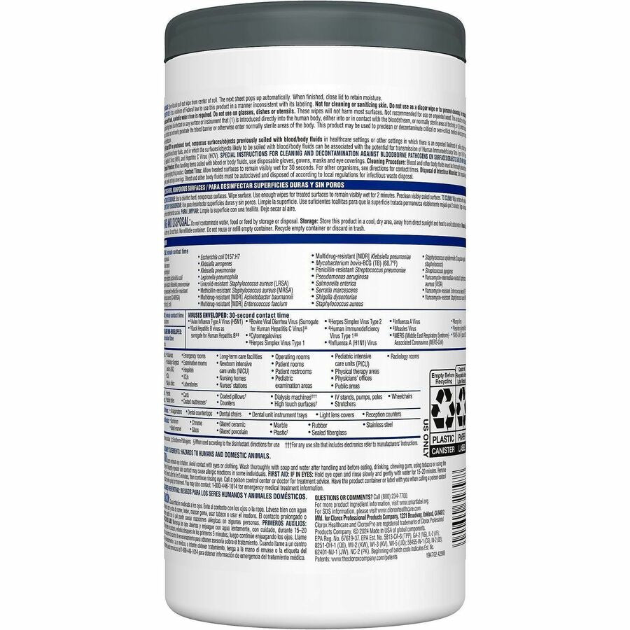 Image of Clorox Healthcare 31758 VersaSure Disinfectant Wipes