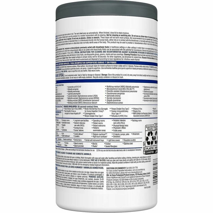 Image of Clorox Healthcare 31758 VersaSure Disinfectant Wipes