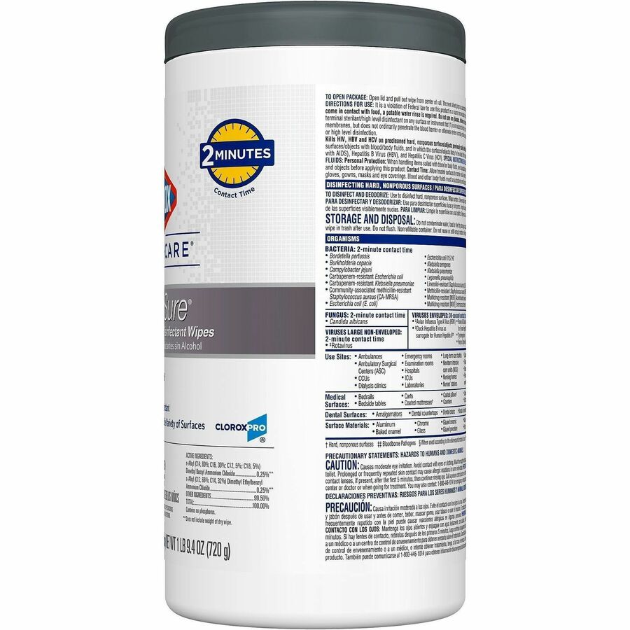 Image of Clorox Healthcare 31758 VersaSure Disinfectant Wipes