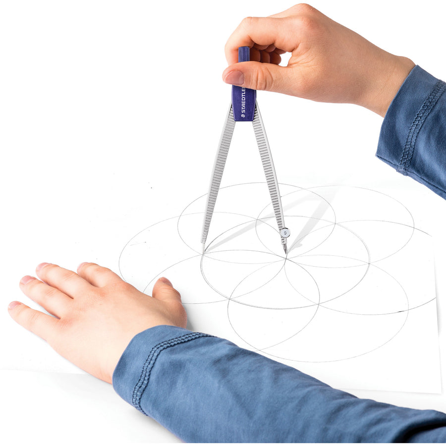 Image of Staedtler® Math Set, 9 Pcs, Blue/Silver