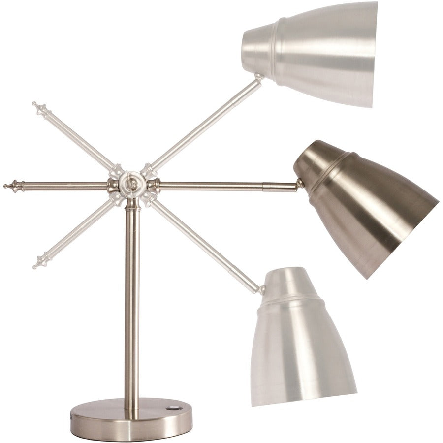 Image of OttLite® Wellness Series Harmonize LED Desk Lamp, 5" to 19" High, Silver