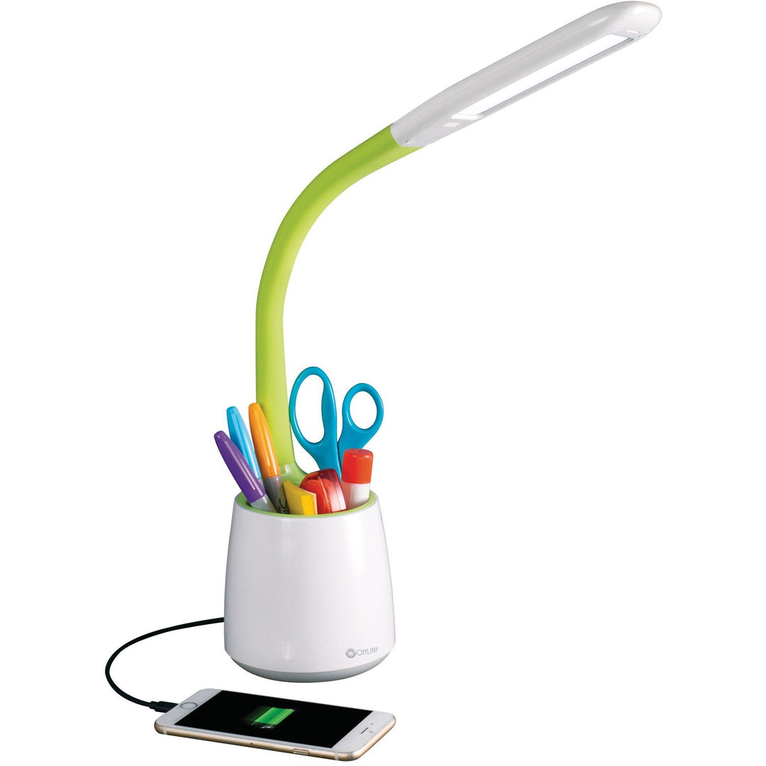 Image of OttLite® Lamp,ClearSun LED,Storage,410Lumens,11"-23"H,WE/GN
