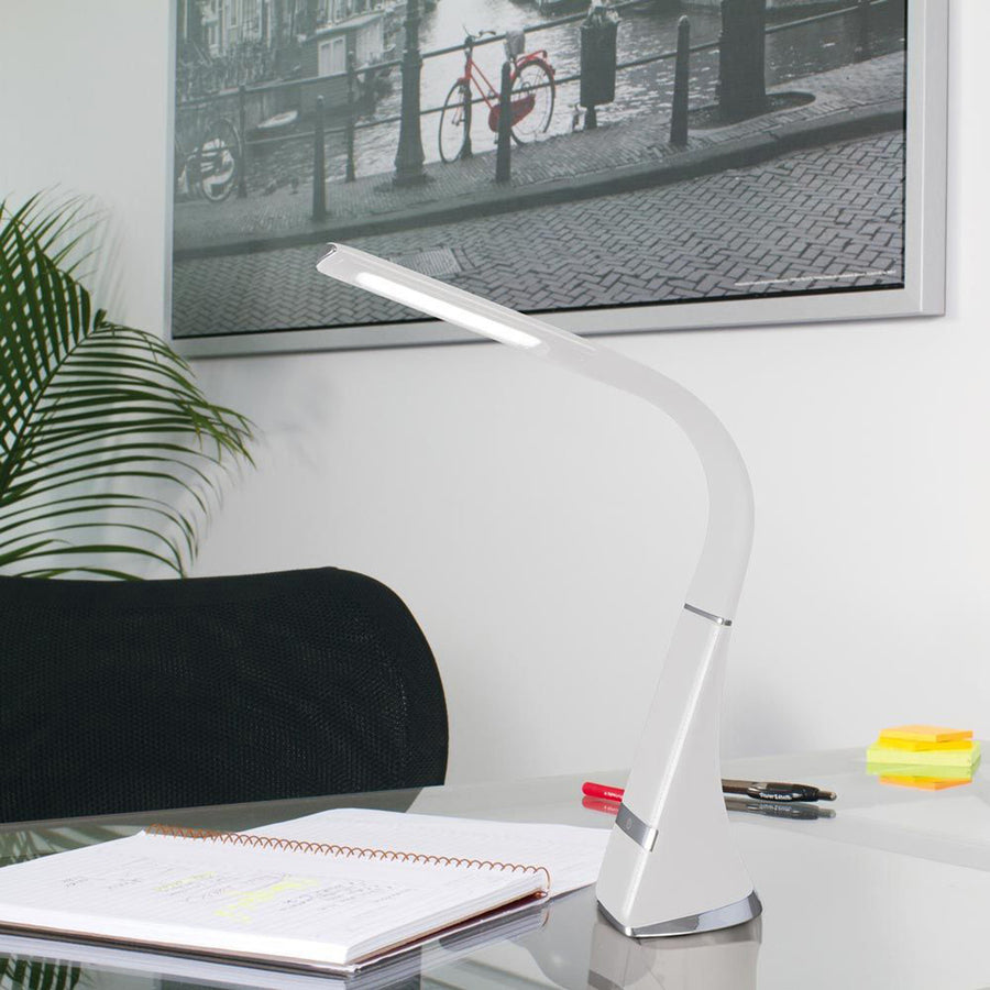 Image of OttLite® Wellness Series Recharge LED Desk Lamp, 10.75" to 18.75" High, White