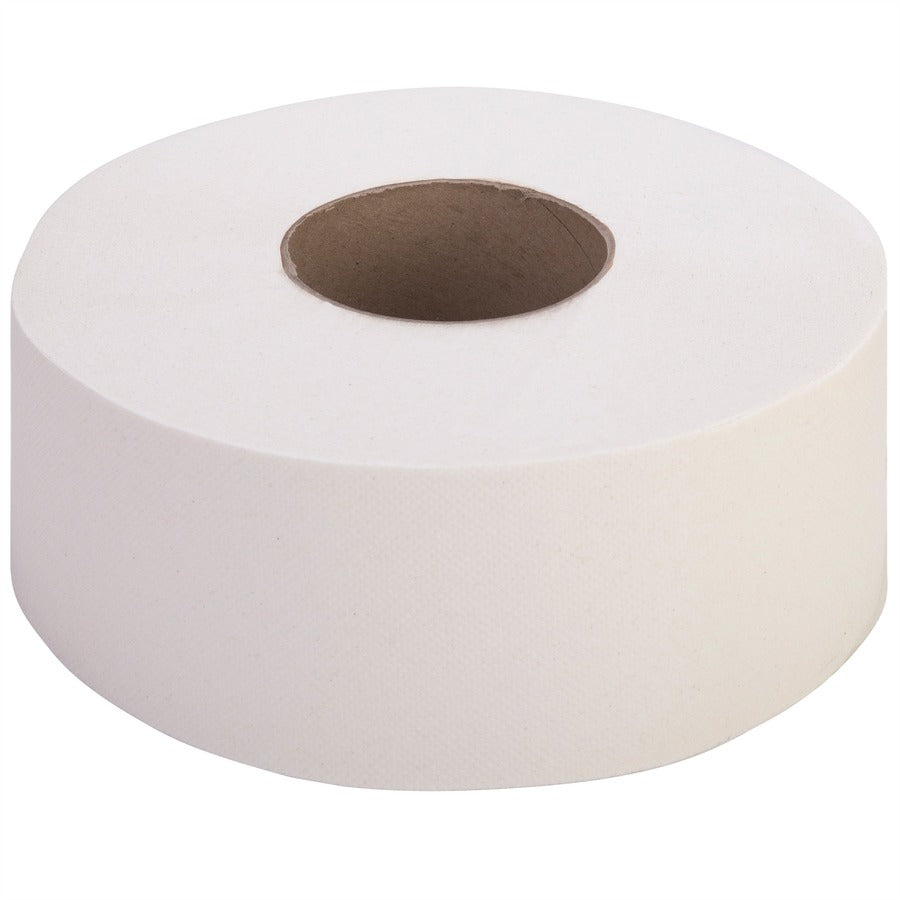 Image of Genuine Joe Bath Tissue Roll,Jumbo,2-Ply,3.3"x500',8.88"Dia,12/CT, WE