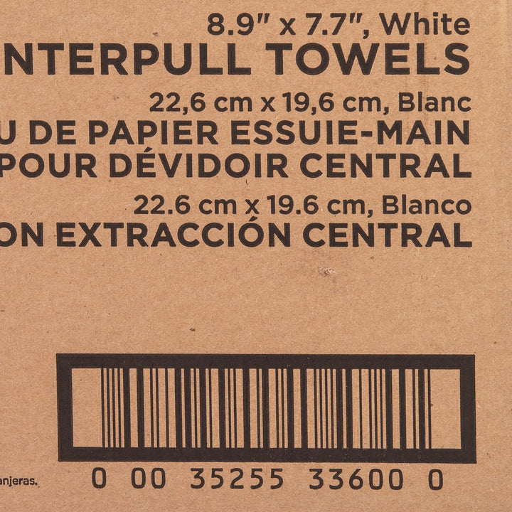 Image of Genuine Joe Centerpull Towel Rolls,7.65"x8.9",600Sht/RL,6RL/CT,White