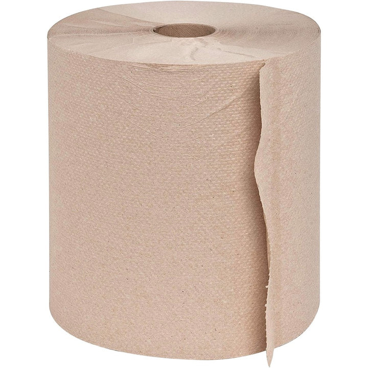 Image of Genuine Joe Hardwound Roll Towels,2"Core,7/7/8"x600',12RL/CT,Natural