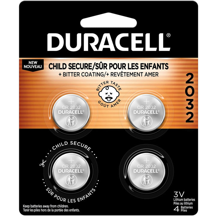Image of Duracell DL2032B4 2032 3V Lithium Battery 4-Pack