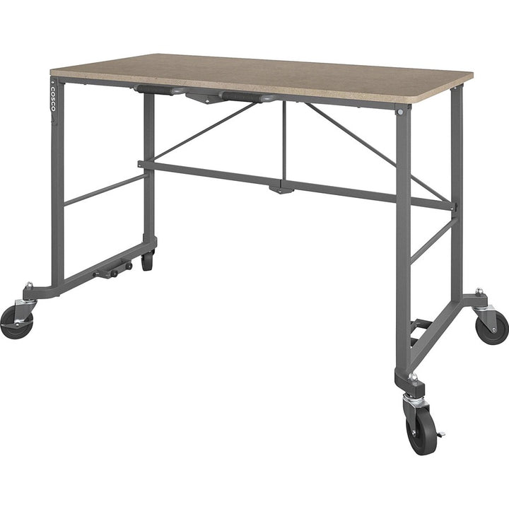 Image of Cosco Home And Office Products Desk, Smartfold, Portable, 51-2/5"Wx26-2/5"Dx34"H, Multi