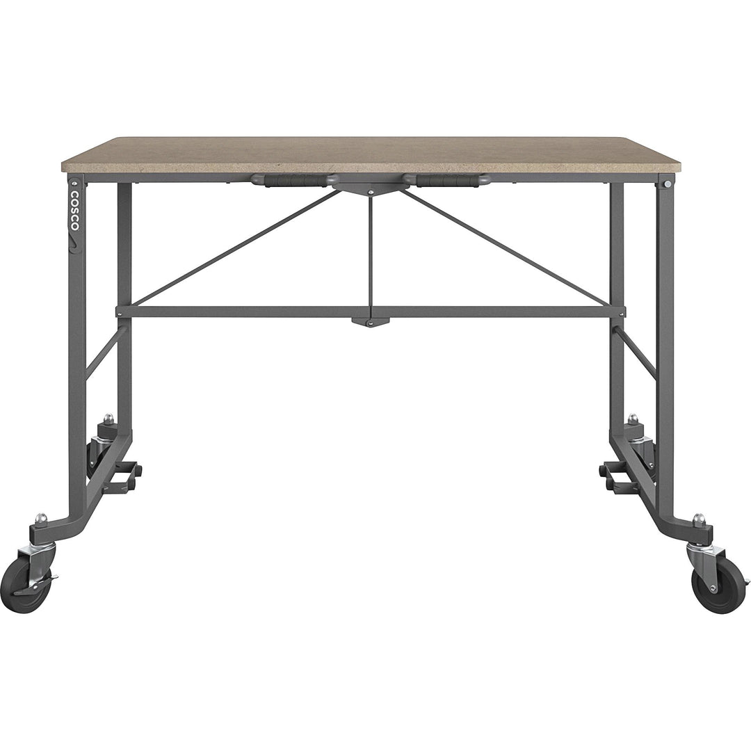 Image of Cosco Home And Office Products Desk, Smartfold, Portable, 51-2/5"Wx26-2/5"Dx34"H, Multi