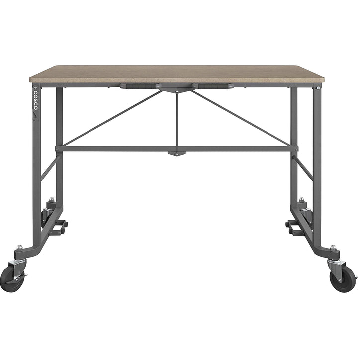 Image of Cosco Home And Office Products Desk, Smartfold, Portable, 51-2/5"Wx26-2/5"Dx34"H, Multi